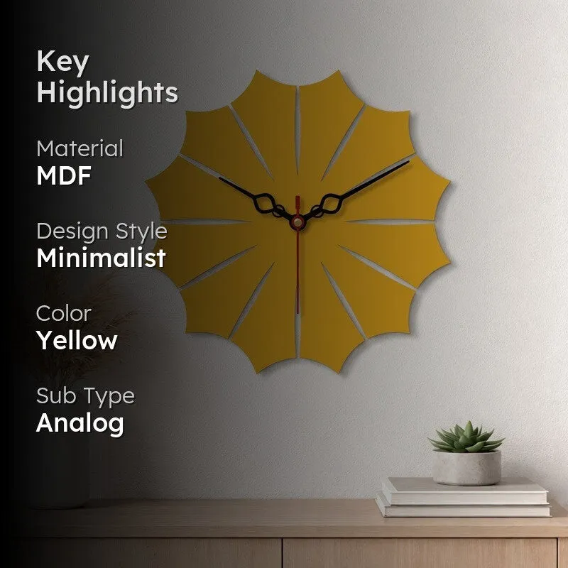 Forest Leaf Wooden Wall Clock media 2