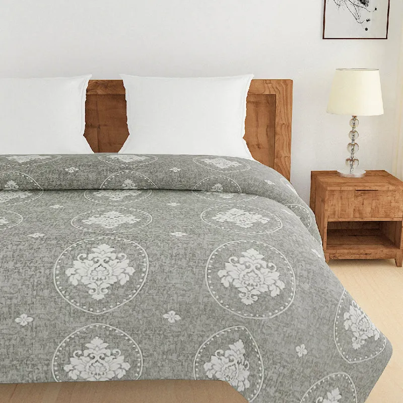 Swayam Zafirah Cotton Comforter (Grey) - 150 GSM media 3