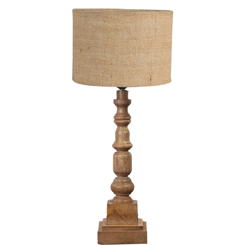 Sienna Arbor Wooden Table Lamp - Brown media 6
