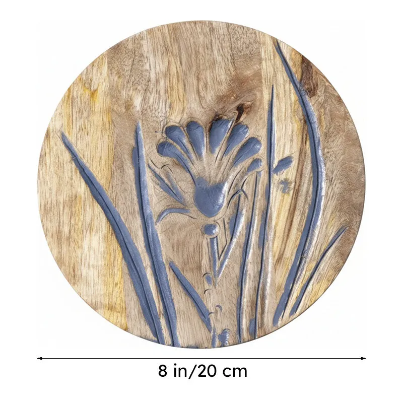 Floral Symphony Wooden Wall Plates - Set Of Four media 8