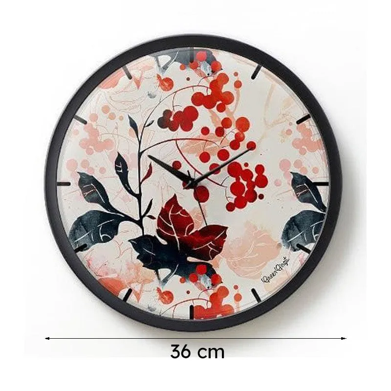 Cherry Floats Wall Clock media 7