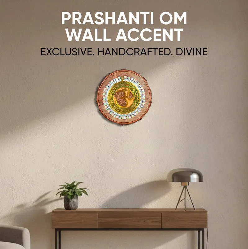Omm Mandala Round Mango Wood Wall Accent media 6