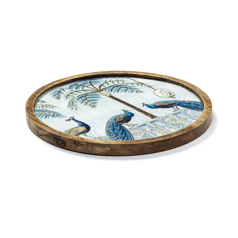 Rustica Mughal MDF Platter - Blue media 5