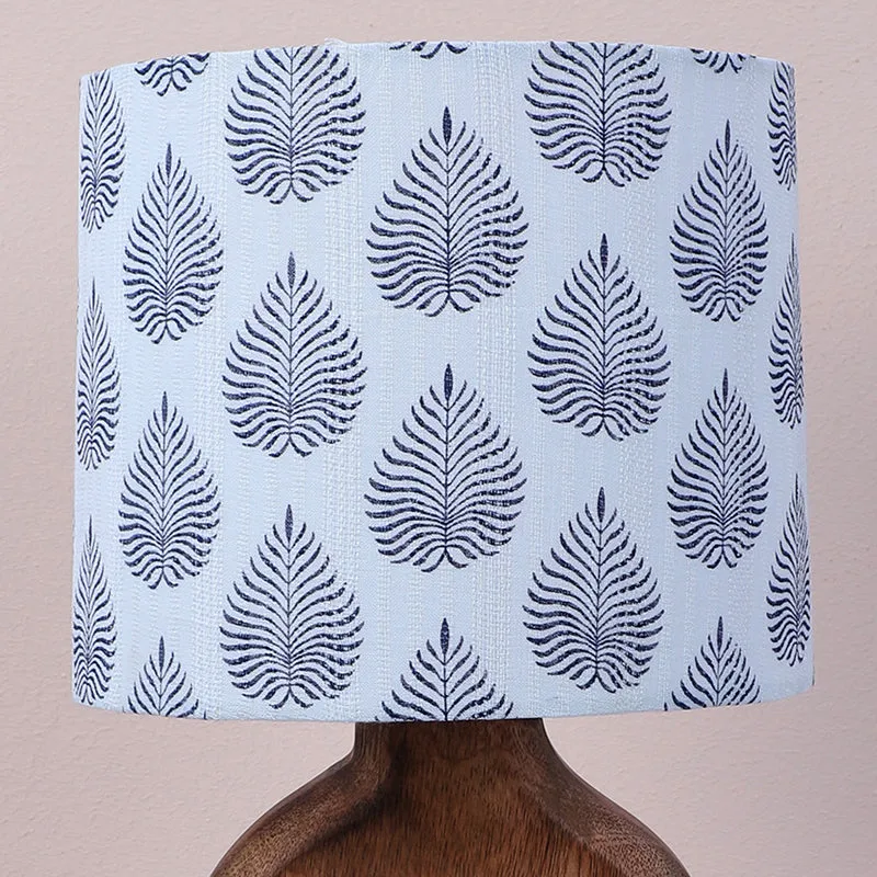 Tropica Hewn Printed Mango Wood Table Lamp - Black,White,Brown media 3