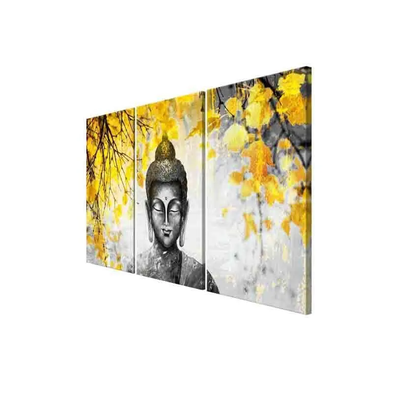 Serenity Cotton Canvas Wall Art - Set Of Three media 3