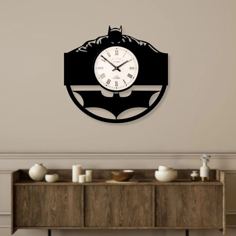 Nocturon Steel Analog Wall Clock - Black media 3