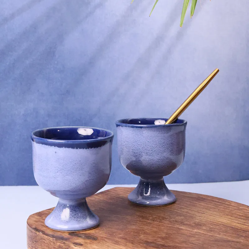 Eloisa Ceramic Ice Cream Cup (Blue) -200 mL media 5