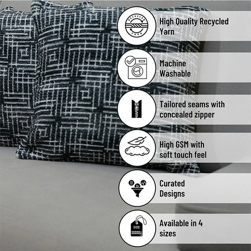 GeoMirage Cushion Cover - Black media 6