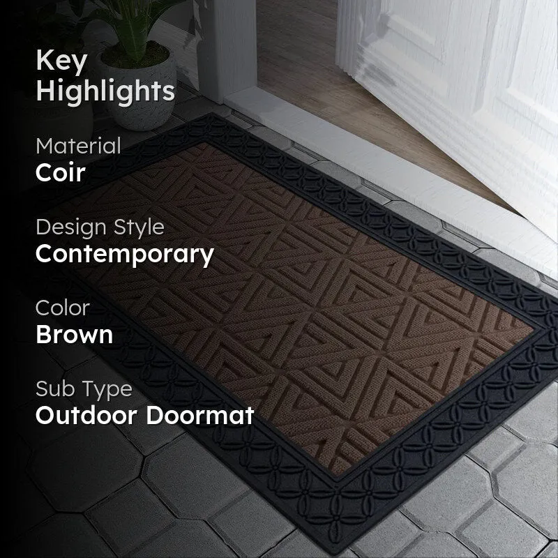 Coire Geo Coir Door Mats - Brown media 2
