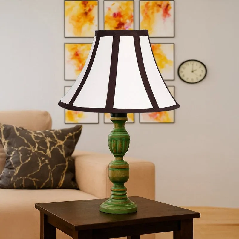 Arvello Zerin Wooden Table Lamp - White media 4