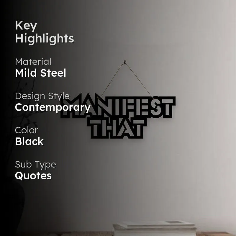 Manifest That Mild Steel Wall Accent media 2