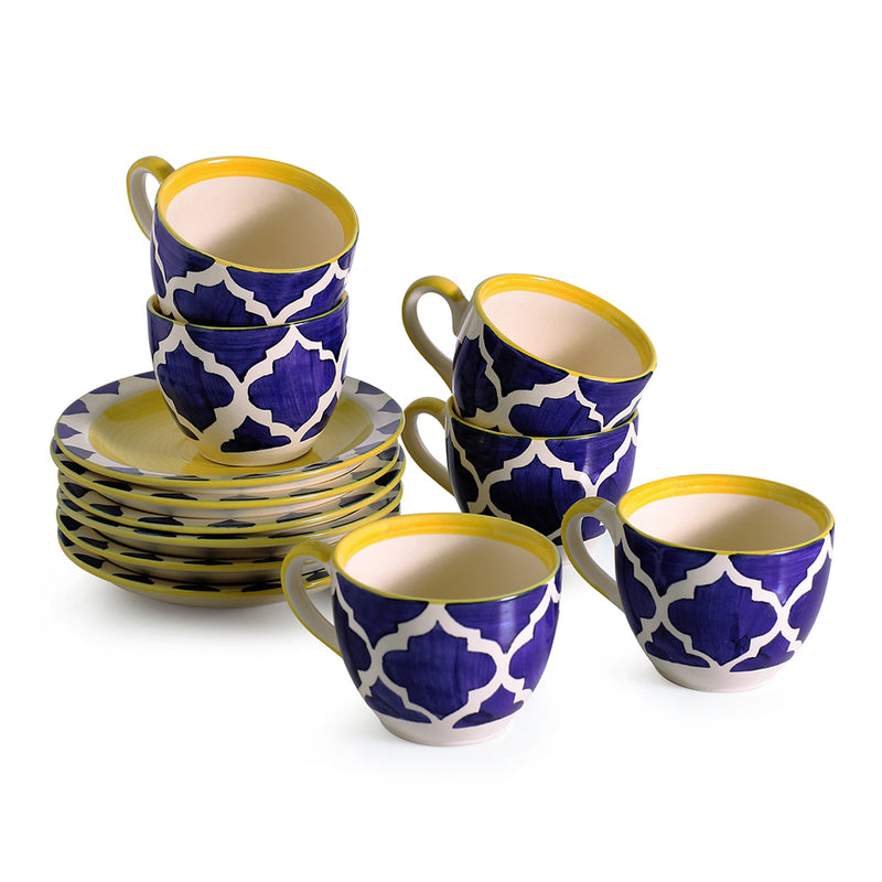Moroccan Dream Tea Cup & Saucer (150 ML) - Twelve Piece Set media 4