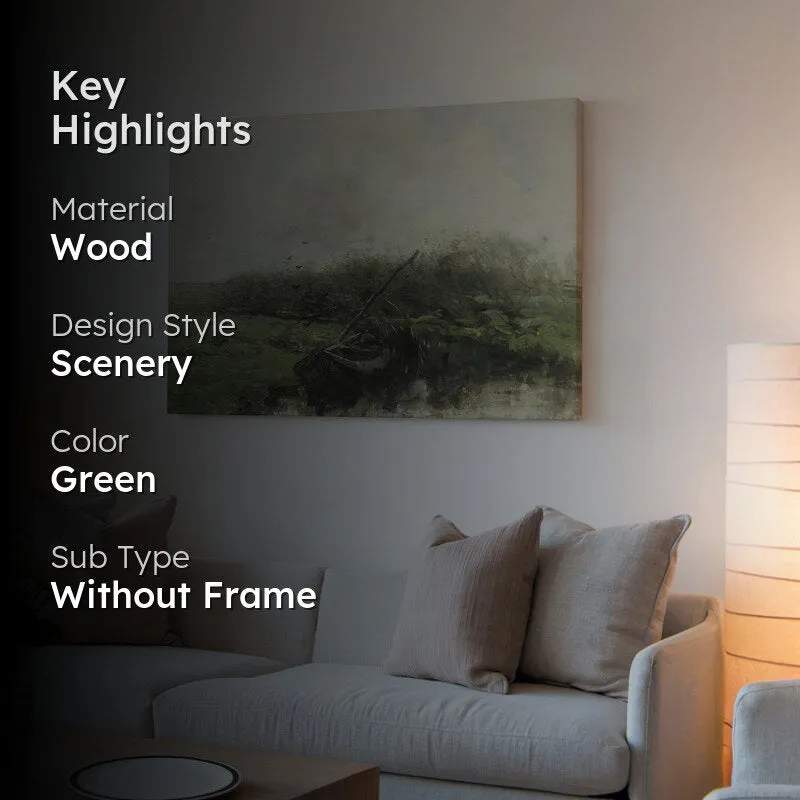 Misty Lakeside Wood Wall Art media 2