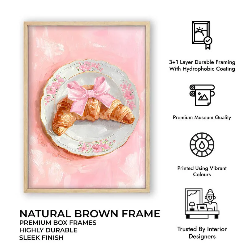 Croissant Bow Archival Canvas Wall Art - Brown media 10