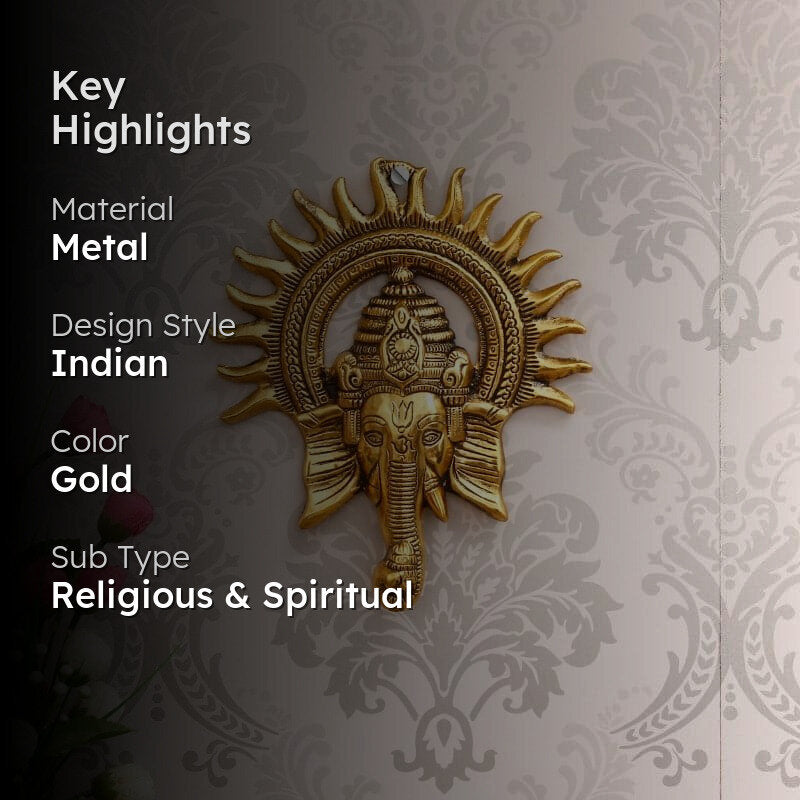 Ganesh Surya Metal Wall Accent media 2