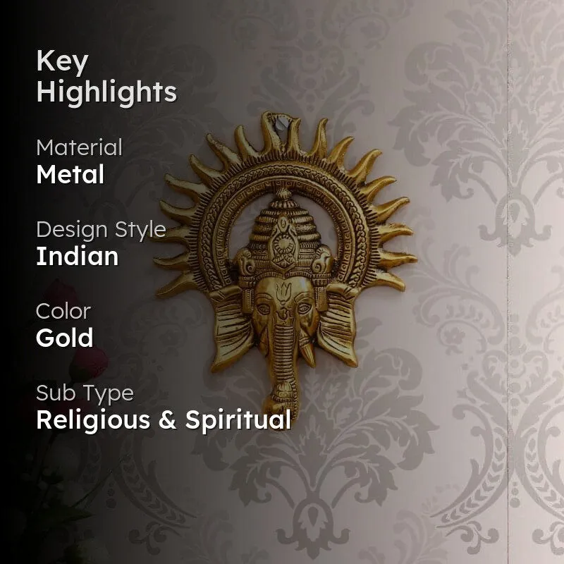 Ganesh Surya Metal Wall Accent media 2