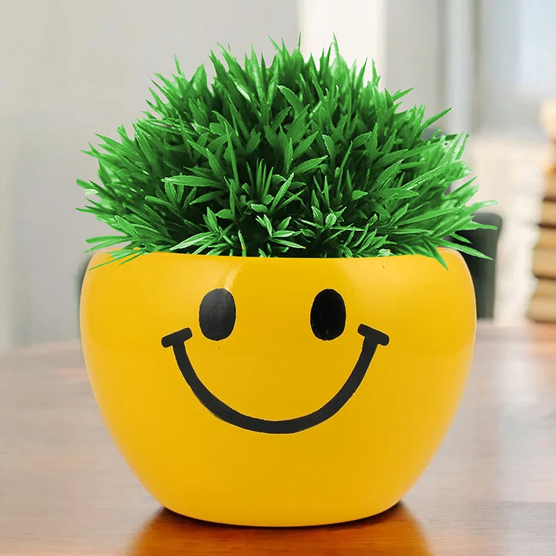 Emoji Fun III Metal Planter - Set Of Two media 3