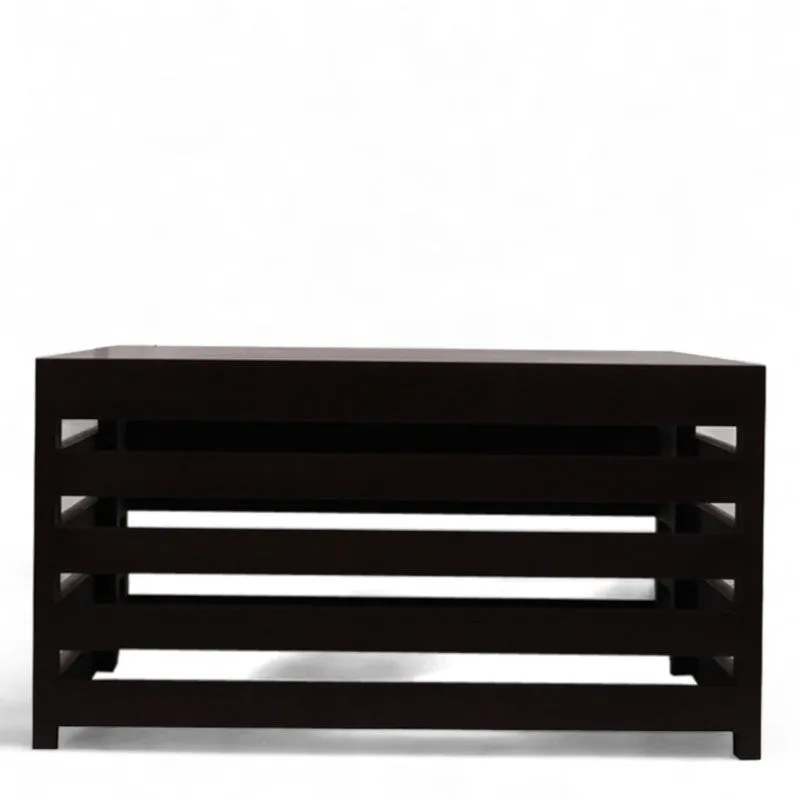 Clavon Sheesham Wooden Center Table - Black media 3