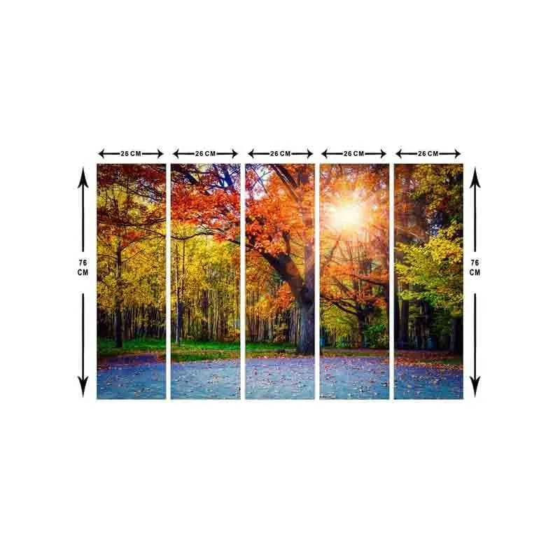 Autumn Splendor Canvas Wall Art - Five Piece Set media 8