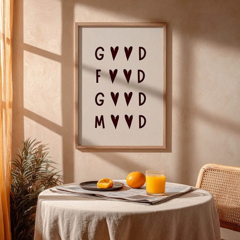 Kitchen Quotes Archival Canvas Wall Art - Brown media 5