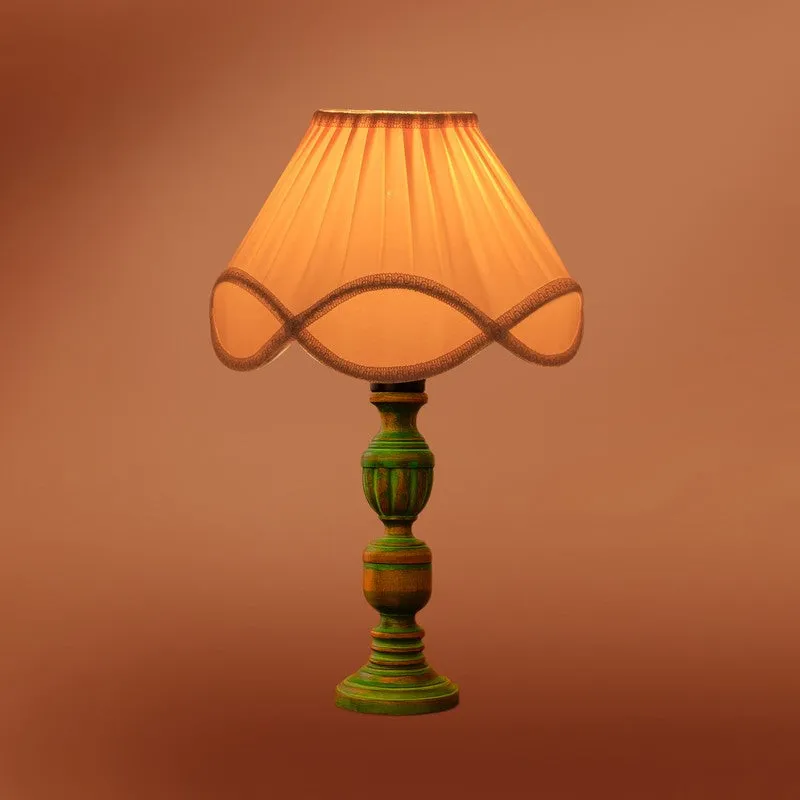 Arvello Elvo Wooden Table Lamp - White media 7