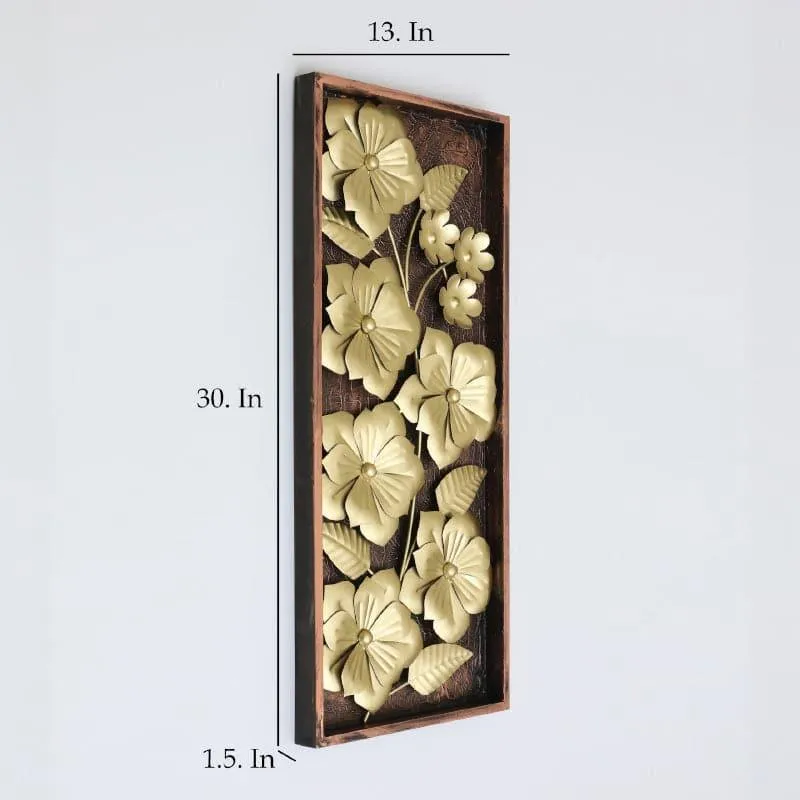 Sabra Floral Metal Wall Accent media 4