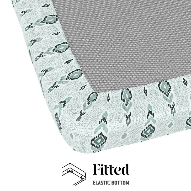 Deynor Fitted Cotton Bedsheet (Grey) - 144 TC media 6
