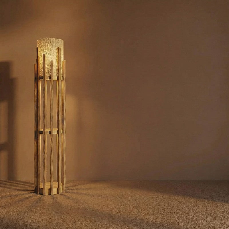 DLume Wooden Cage Floor Lamp media 6
