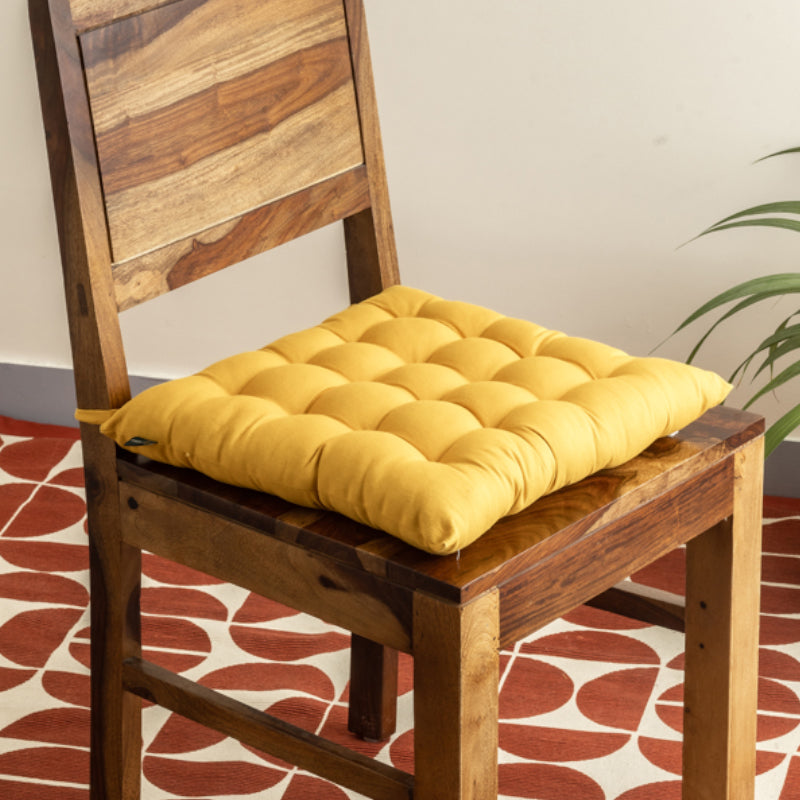 Rowan Chair Pad (Mustard Yellow) - Set Of Three