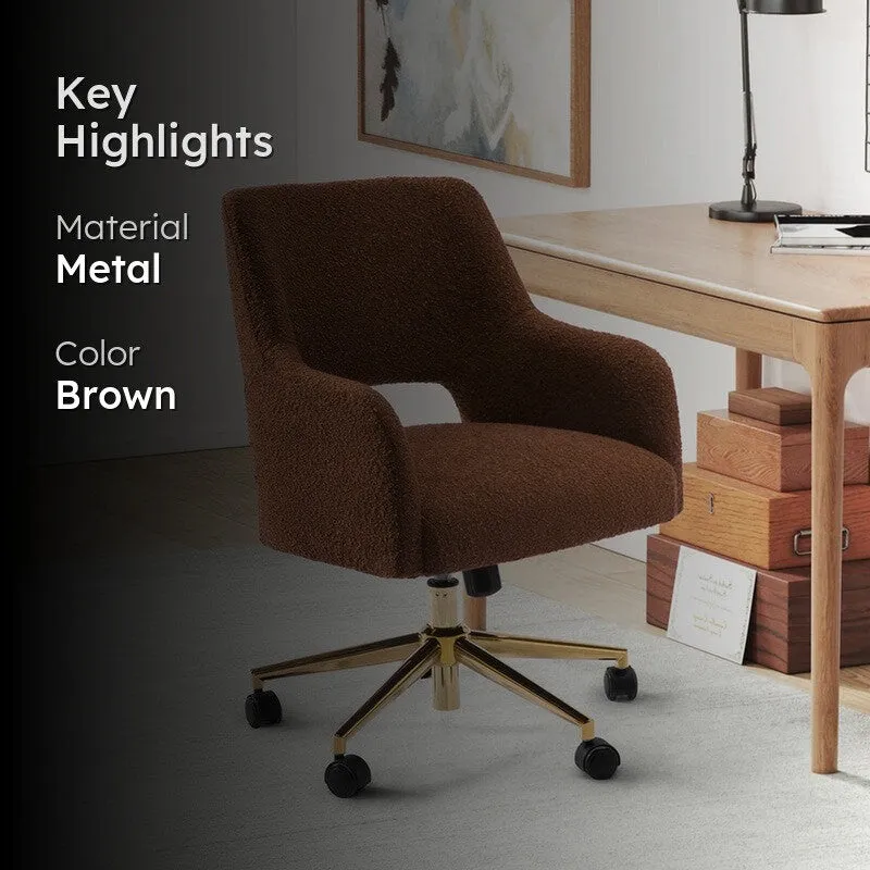 Sitessa Metal Office Chair - Brown media 2