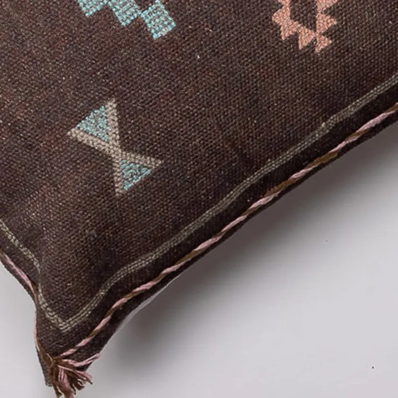 Tribal Glyph IV Embroidered Cushion Cover media 4