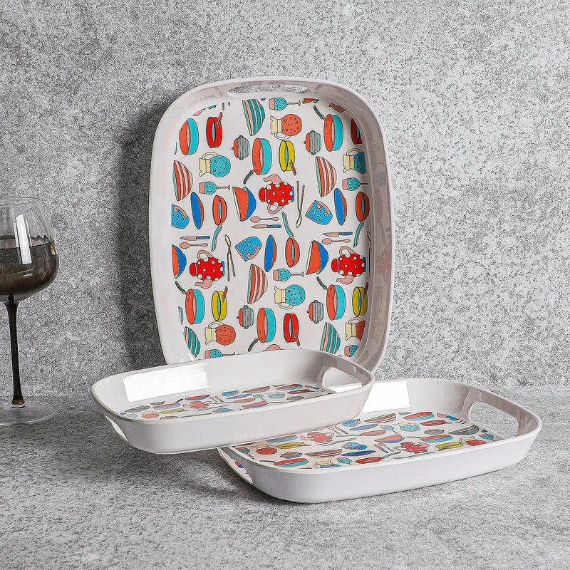 Cookery Clan Serving Tray - Set Of Three media 3