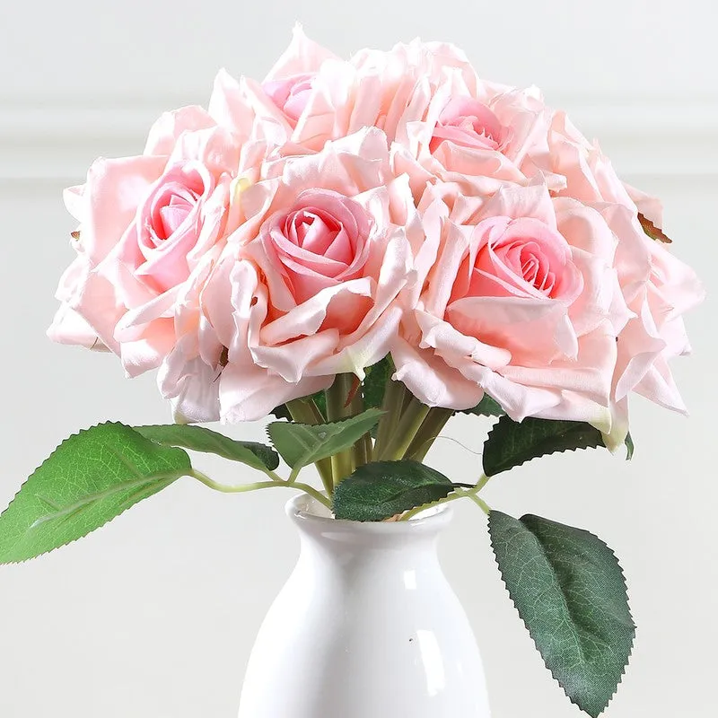 Aurielle Rose Fabric Artificial Flower - Light Pink media 3