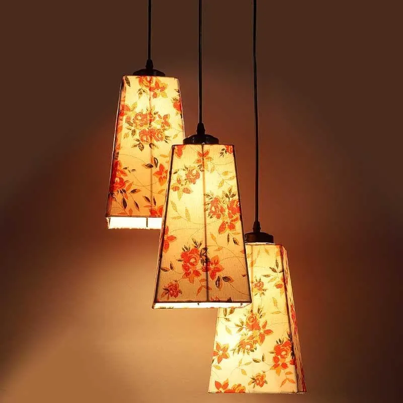 Orange Fleur Cluster Ceiling Lamp media 1