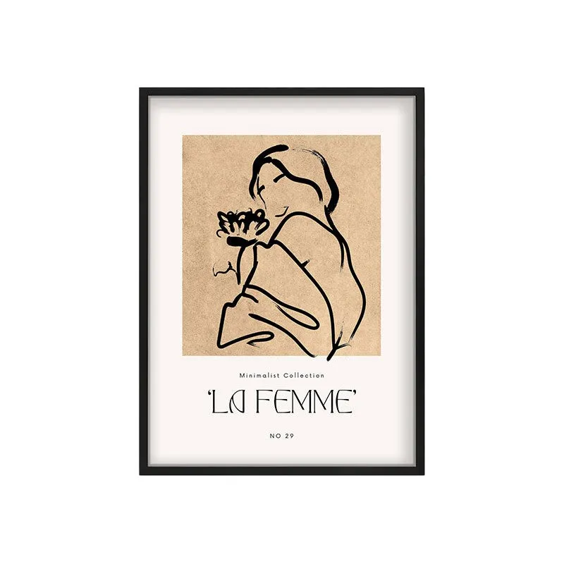 Floral Hush Canvas Wall Painting With Black Frame media 3