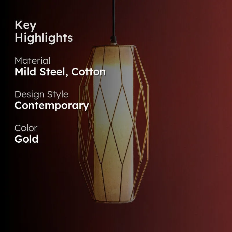 Lustraflare Ori Tall Steel Ceiling Lamp media 2