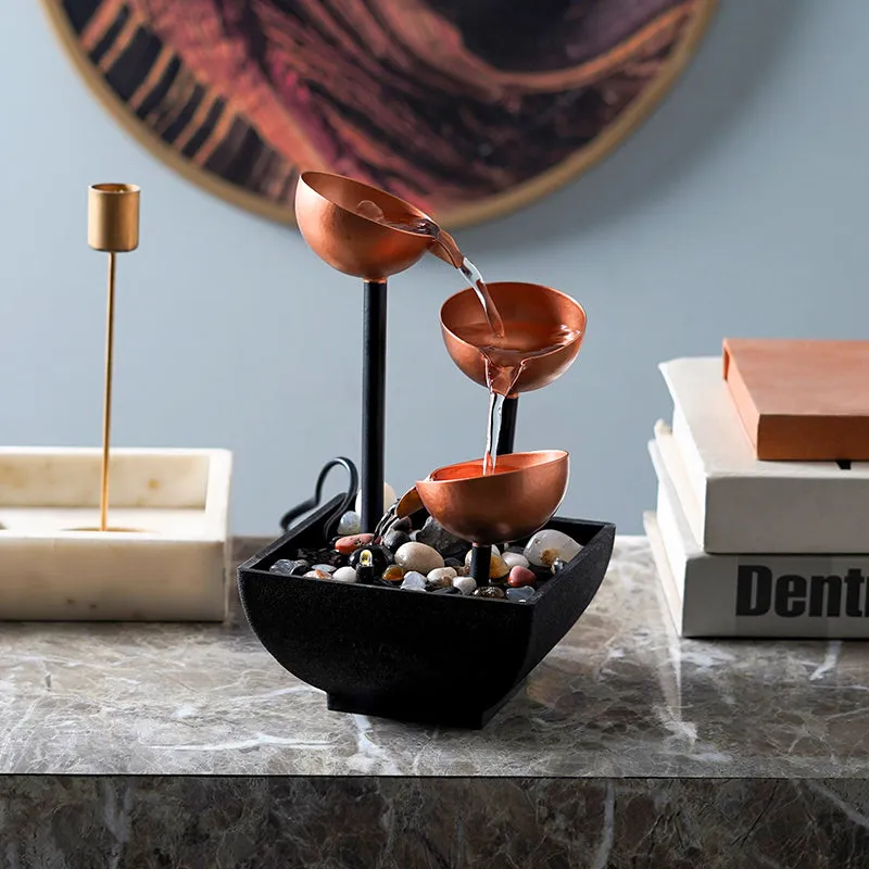 Vessel Flow Table Top Fountain - Copper media 5