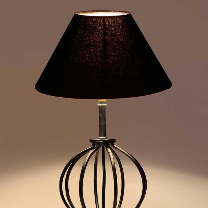 Boop Solid Fabric Table Lamp - Black