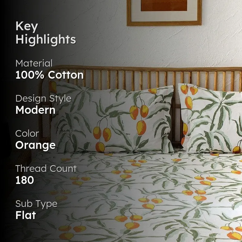 Amra Cotton Bedsheet (Rust) - 180 TC media 2