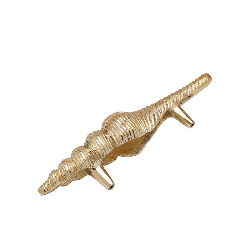 Shankh Decorative Handmade Door Knob - Gold media 4