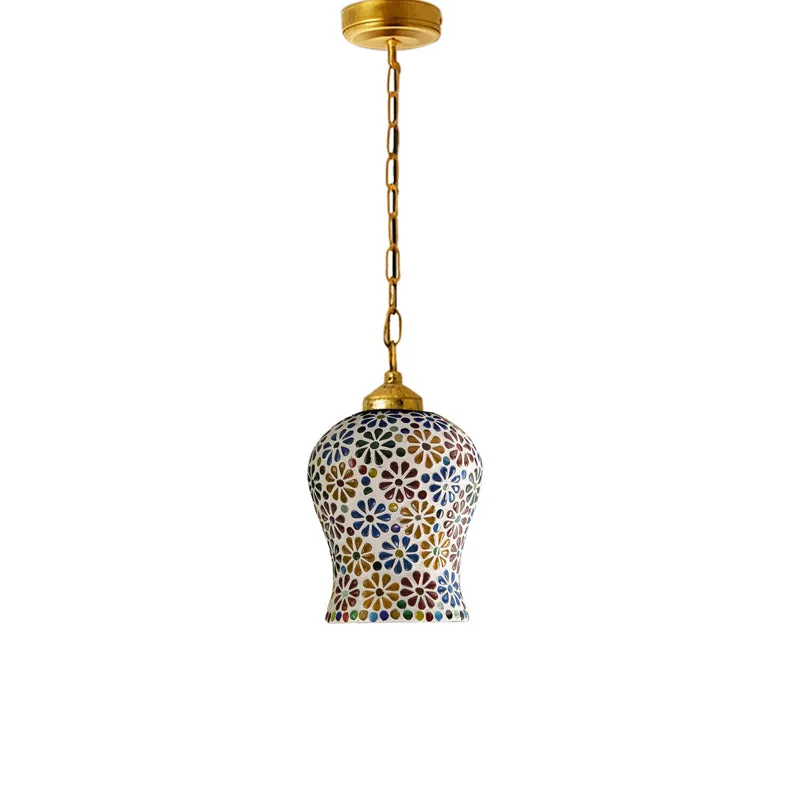 Mosaic Multi Glass Ceiling Lamp media 4