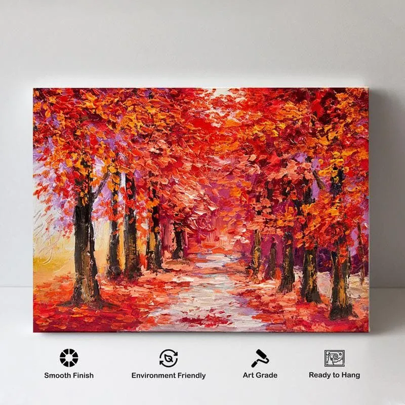 Fall Verdure Canvas Wall Painting - Gallery Wrap media 4