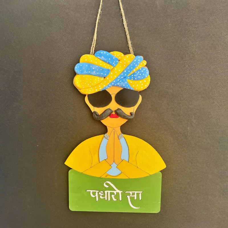 Padharosaa Man Polyester & MDF Wall Hanging media 4