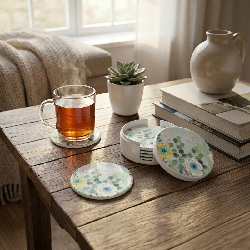 Spring Melamine Coaster Set - Eight Piece Set