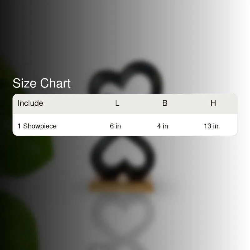 Heart Of Home Showpiece (Black & Gold) - Small media 7