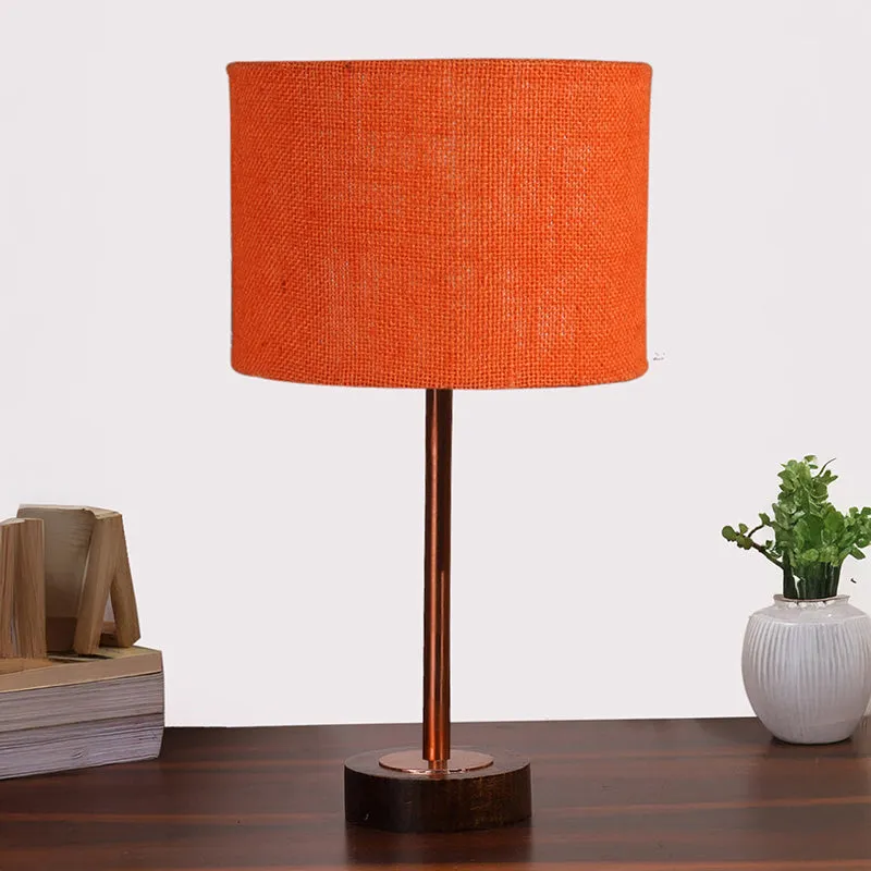Sienna I Rodin Wooden Table Lamp - Orange,Copper,Brown media 3