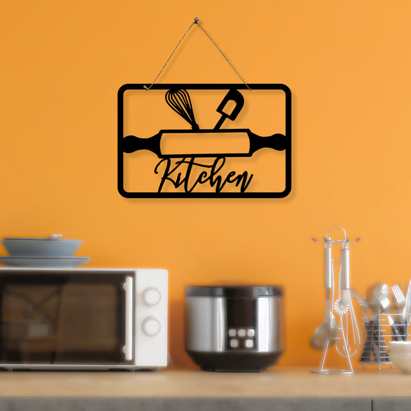 Kitchen Silhouette Iron Wall Accent