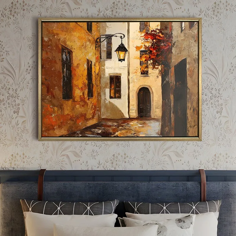 Lantern Walk Canvas Wall Painting With Frame media 5