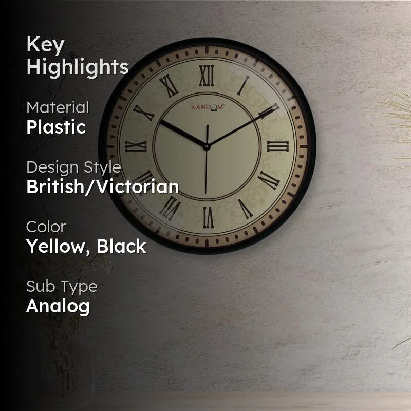 Roman Beige Wall Clock media 2