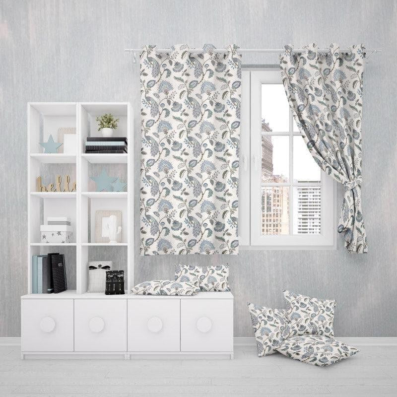 Haruna Single Curtain - Blue media 4